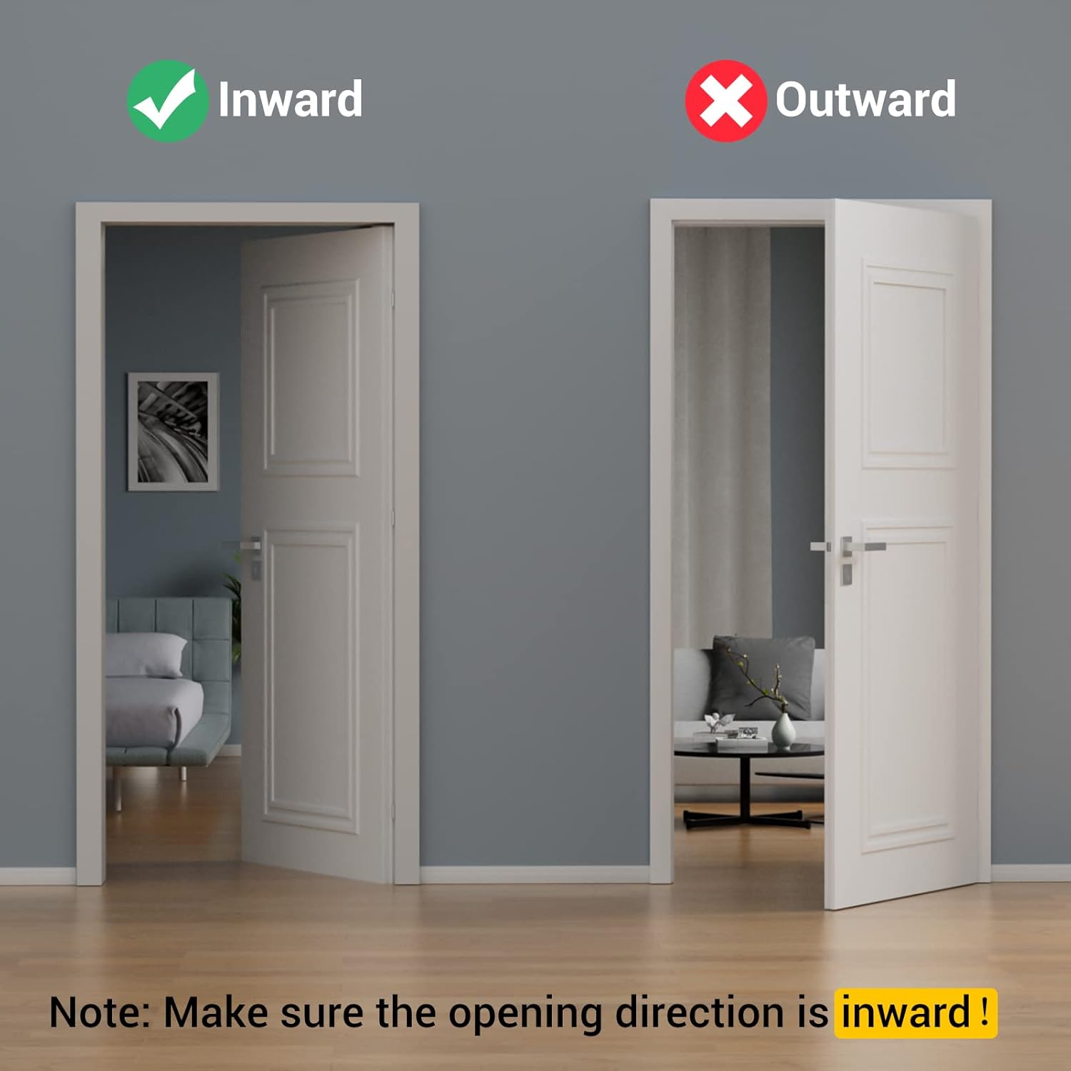 Türgarderobe zum einhängen ohne Bohren, verstellbare Kleiderhaken Tür Innen- und Rückseite geräuschfrei & rostfrei, Türhakenleiste mit 6 Haken für Schlafzimmer Kinderzimmer Badezimmer Küche