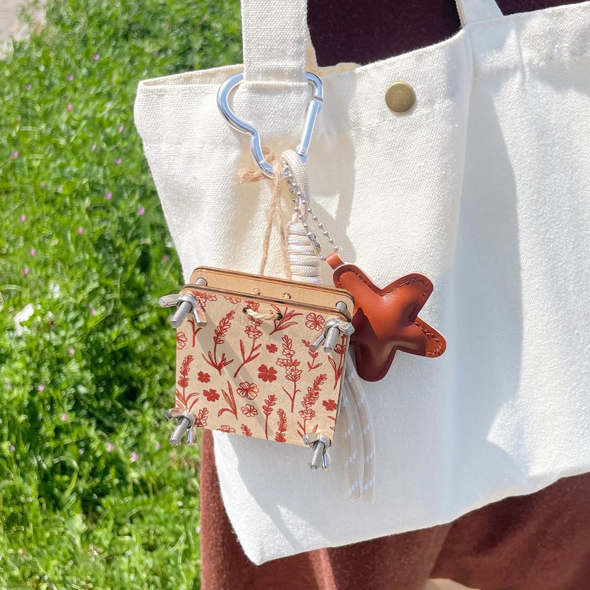 Mikroblumenpresse, kleine Blumenpresse, Taschenblumenpresse, Mini-Pflanzen-Erhaltungs-Kit für Kunst- und Handwerksliebhaber (Silber)