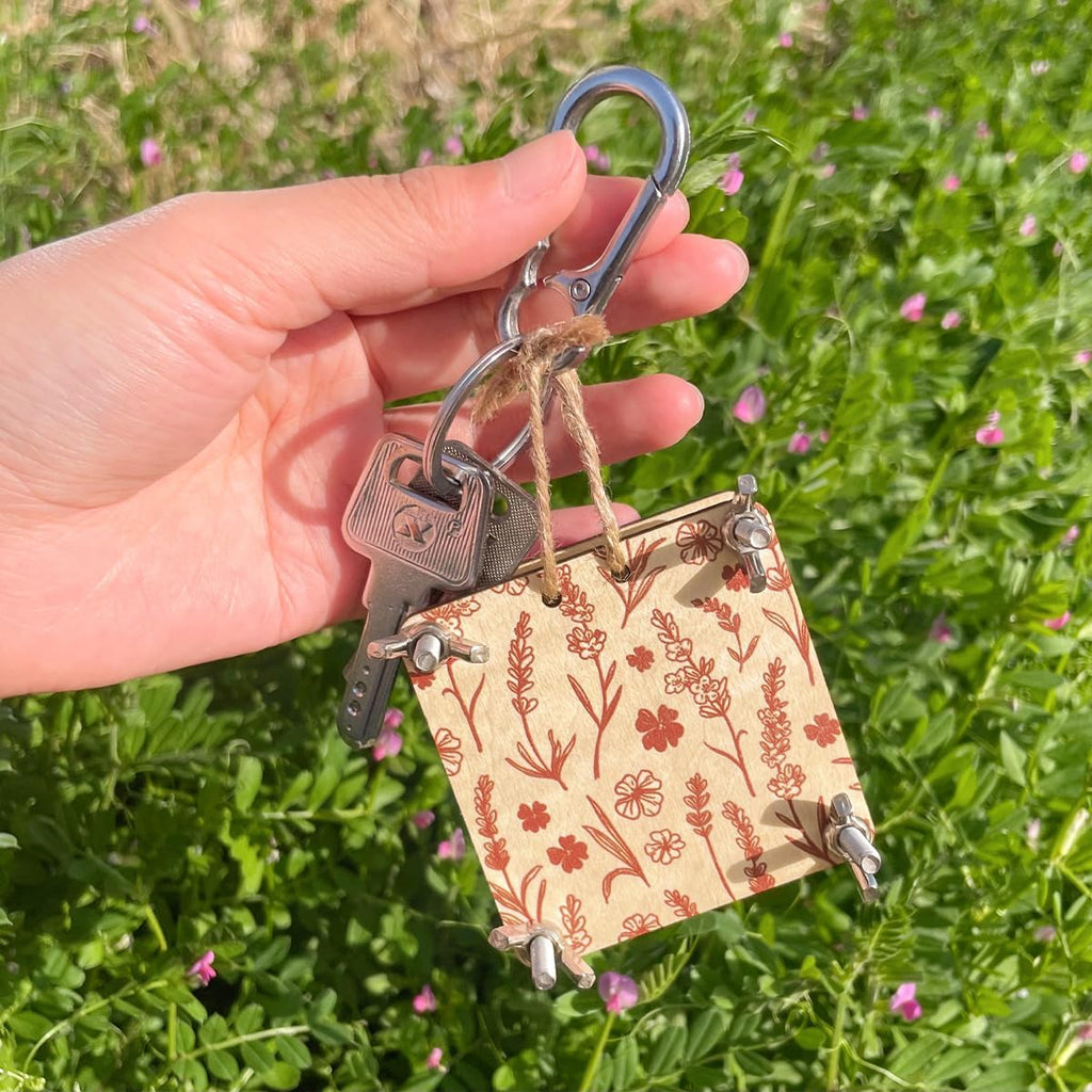 Mikroblumenpresse, kleine Blumenpresse, Taschenblumenpresse, Mini-Pflanzen-Erhaltungs-Kit für Kunst- und Handwerksliebhaber (Silber)